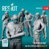 RESKIT RSF48-0090 One busy day carrier crew on deck (scene 2) (6 pcs) (3D Printed) 1/48